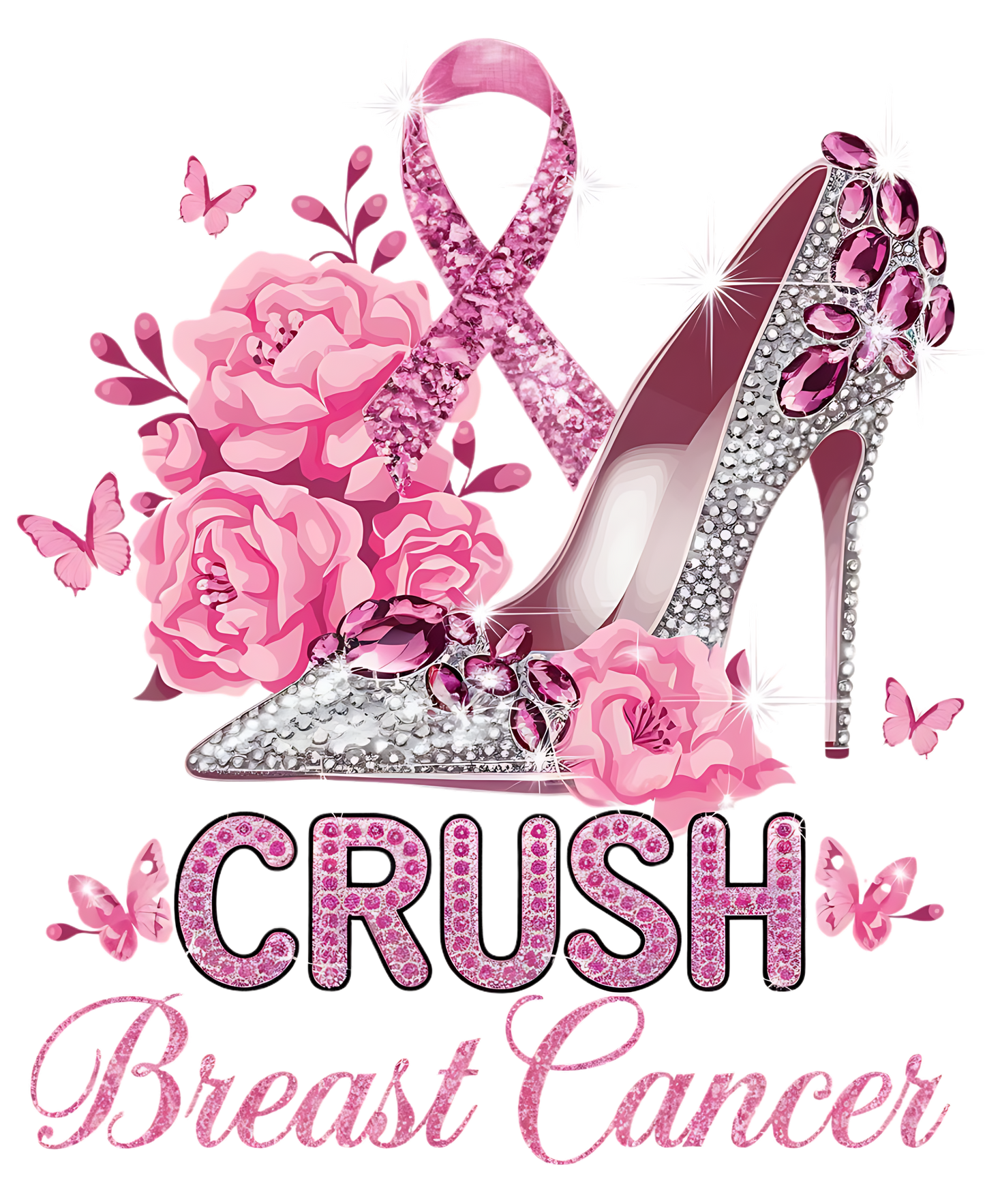 Crush Cancer Shoes tee shirt