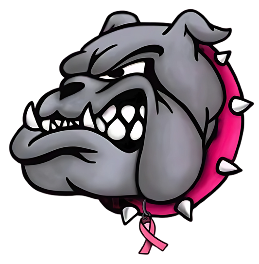georgia bull dawgs breast cancer tee shirt
